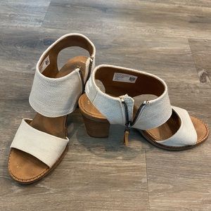 Toms Majorca Cutout Natural Heeled Sandal
